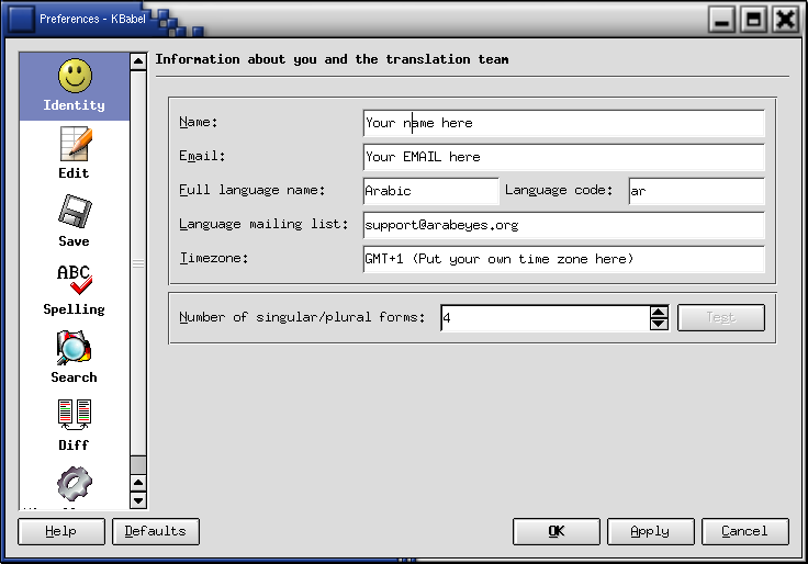 KBabel configuration