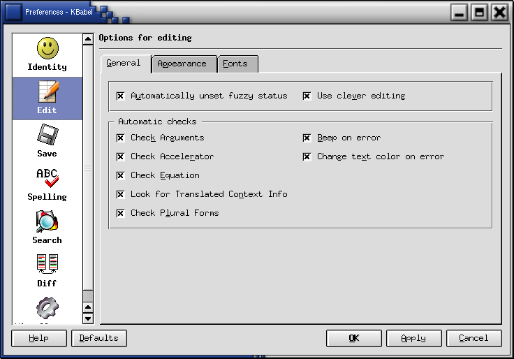 KBabel configuration