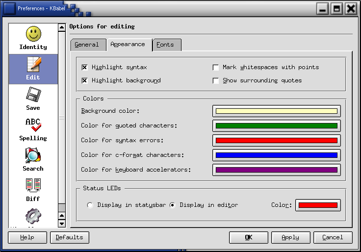KBabel configuration